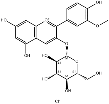 PEONIDIN-3-GLUCOSIDE CHLORIDE 구조식 이미지