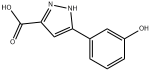 5-(3-HYDROXY-PHENYL)-1H-PYRAZOLE-3-CARBOXYLIC ACID Structure