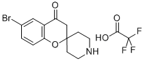 6-BROMOSPIRO[CHROMENE-2,4'-PIPERIDIN]-4(3H)-ONE TRIFLUOROACETATE Structure