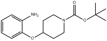 TERT-BUTYL 4-(2-AMINOPHENOXY)TETRAHYDRO-1(2H)-PYRIDINECARBOXYLATE Structure