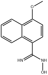 N'-HYDROXY-4-METHOXY-1-NAPHTHALENECARBOXIMIDAMIDE Structure
