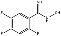 2,4,5-TRIFLUORO-N'-HYDROXYBENZENECARBOXIMIDAMIDE Structure