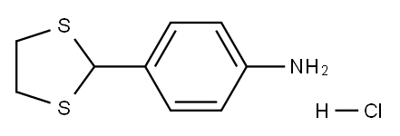 4-(1,3-dithiolan-2-yl)aniline hydrochloride 구조식 이미지
