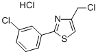 4-(CHLOROMETHYL)-2-(3-CHLOROPHENYL)-1,3-THIAZOLE HYDROCHLORIDE 구조식 이미지