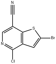 2-broMo-4-chlorothieno[3,2-c]pyridine-7-carbonitrile 구조식 이미지