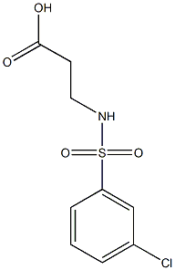 N-(3-Chlorophenylsulfonyl)-^b-alanine, 96% Structure