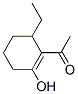 Ethanone, 1-(6-ethyl-2-hydroxy-1-cyclohexen-1-yl)- (9CI) Structure