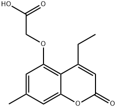 (4-ETHYL-7-METHYL-2-OXO-2H-CHROMEN-5-YLOXY)-ACETIC ACID 구조식 이미지