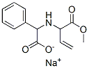 sodium [[1-(methoxycarbonyl)allyl]amino]phenylacetate  구조식 이미지