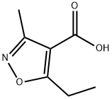 4-Isoxazolecarboxylicacid,5-ethyl-3-methyl-(9CI) 구조식 이미지