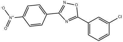 5-(3-CHLOROPHENYL)-3-(4-NITROPHENYL)-1,2,4-OXADIAZOLE 구조식 이미지