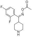 (1Z)-(2,4-Difluorophenyl)-4-piperidinylmethanone oxime acetate Structure