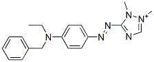 5-[4-(Ethylbenzylamino)phenylazo]-1,2-dimethyl-1H-1,2,4-triazole-2-ium 구조식 이미지