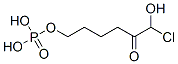 1-chloro-2-ketohexanol-6-phosphate Structure