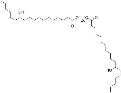 cadmium(2+) 12-hydroxyoctadecanoate 구조식 이미지