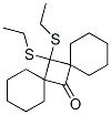 14,14-Bis(ethylthio)dispiro[5.1.5.1]tetradecan-7-one 구조식 이미지