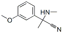 Benzeneacetonitrile, 3-methoxy-alpha-methyl-alpha-(methylamino)- (9CI) 구조식 이미지