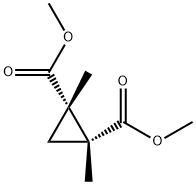 CIS-1,2-DIMETHYL-CYCLOPROPANEDICARBOXYLIC ACID DIMETHYL ESTER 구조식 이미지