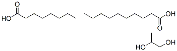 decanoic acid: octanoic acid: propane-1,2-diol Structure