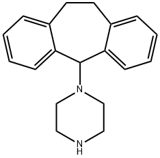 1-(DIBENZOSUBERYL)PIPERAZINE Structure