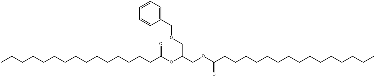 1,2-DIPALMITOYL-3-O-BENZYL-RAC-글리세롤 구조식 이미지