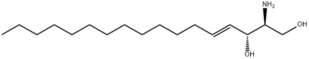 (2S,3R,E)-2-Amino-4-heptadecene-1,3-diol Structure