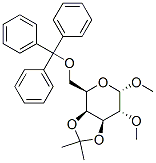 Methyl 3,4-O-Isopropylidene-2-O-methyl-6-O-trityl-α-D-galactopyranoside Structure