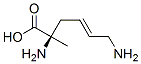 4-Hexenoicacid,2,6-diamino-2-methyl-,(2R,4E)-(9CI) Structure