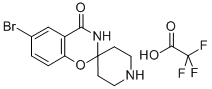 6-BROMO-4-OXO-3,4-DIHYDROSPIRO(2H)-BENZO(E)[1,3]OXAZINE-2,4'-PIPERIDINE TRIFLUOROACETIC ACID SALT Structure