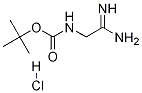 (2-Amino-2-iminoethyl)carbamic acid tert-butyl ester monohydrochloride Structure