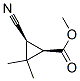 시클로프로판카르복실산,3-시아노-2,2-디메틸-,메틸에스테르,시스-(9CI) 구조식 이미지