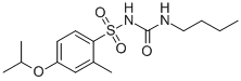 N-((Butylamino)carbonyl)-2-methyl-4-(1-methylethoxy)benzenesulfonamide 구조식 이미지