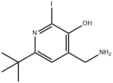 4-(aminomethyl)-6-(1,1-dimethylethyl)-2-iodo-3-pyridinol Structure