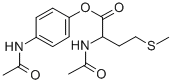 4-(아세틸아미노)페닐N-아세틸-DL-메티오네이트 구조식 이미지