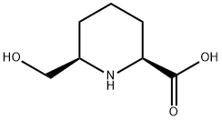 2-Piperidinecarboxylicacid,6-(hydroxymethyl)-,(2S,6R)-(9CI) Structure