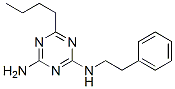 4-Butyl-N'-phenethyl-1,3,5-triazine-2,6-diamine 구조식 이미지