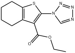 2-Tetrazol-1-yl-4,5,6,7-tetrahydro-benzo[b]thiop 구조식 이미지