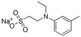 sodium 2-[ethyl(3-methylphenyl)amino]ethanesulphonate Structure