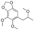 1,3-Benzodioxole, 4,5-dimethoxy-6-(2-methoxypropyl)- Structure