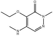 4-Ethoxy-2-methyl-5-methylamino-3(2H)-pyridazinone 구조식 이미지