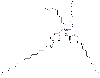 nonyl (Z,Z)-6,6-dioctyl-4,8,11-trioxo-5,7,12-trioxa-6-stannahexacosa-2,9-dienoate  구조식 이미지