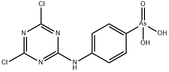 [4-[(4,6-dichloro-1,3,5-triazin-2-yl)amino]phenyl]arsonic acid 구조식 이미지