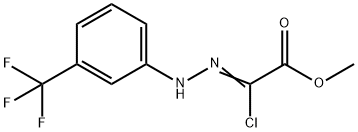 METHYL CHLORO[(3-TRIFLUOROMETHYLPHENYL)HYDRAZONO] ACETATE Structure