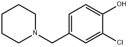 Phenol, 2-chloro-4-(1-piperidinylmethyl)- 구조식 이미지