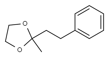 2-methyl-2-phenethyl-1,3-dioxolane Structure
