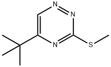 3-Methylthio-5-tert-butyl-1,2,4-triazine Structure