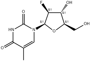 1-[(2R,3S,4R,5R)-3-Fluoro-4-hydroxy-5-(hydroxymethyl)oxolan-2-yl]-5-methylpyrimidine-2,4-dione Structure
