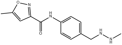 3-Isoxazolecarboxamide,5-methyl-N-[4-[(2-methylhydrazino)methyl]phenyl]- 구조식 이미지