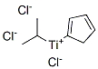 Isopropylcyclopentadienyltitaniumtrichloride Structure