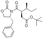 3-(4-Benzyl-2-oxo-oxazolidine-3-carbonyl)-4-methyl-hexanoic acid tert-butyl ester 구조식 이미지